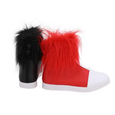 2019 TV Harley Quinn Black And Red Cosplay Shoes Boots Halloween Carnival Props